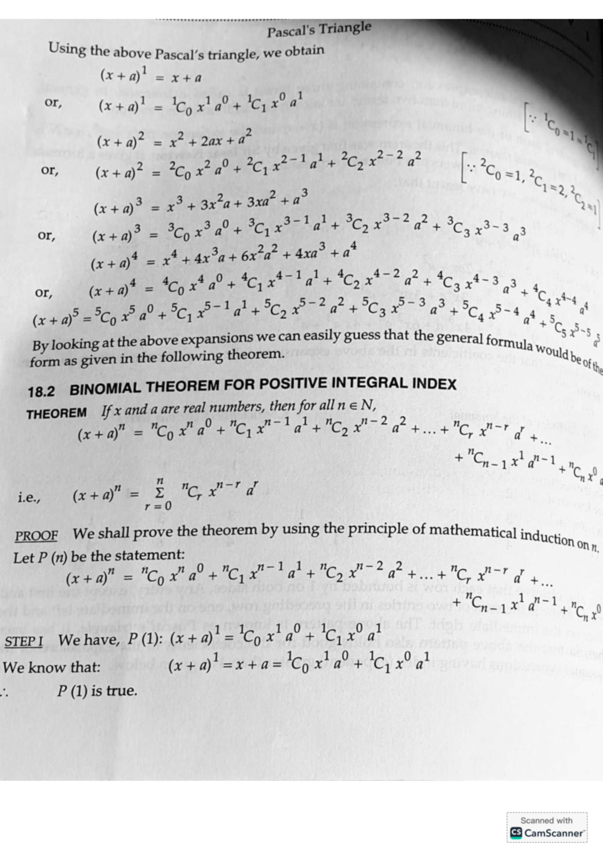 Discrete Math Practice Problems: Pascal's Induction Set - Studocu
