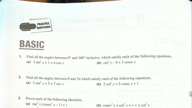Trigonometry Practice Questions: Advanced Concepts and Solutions - Studocu