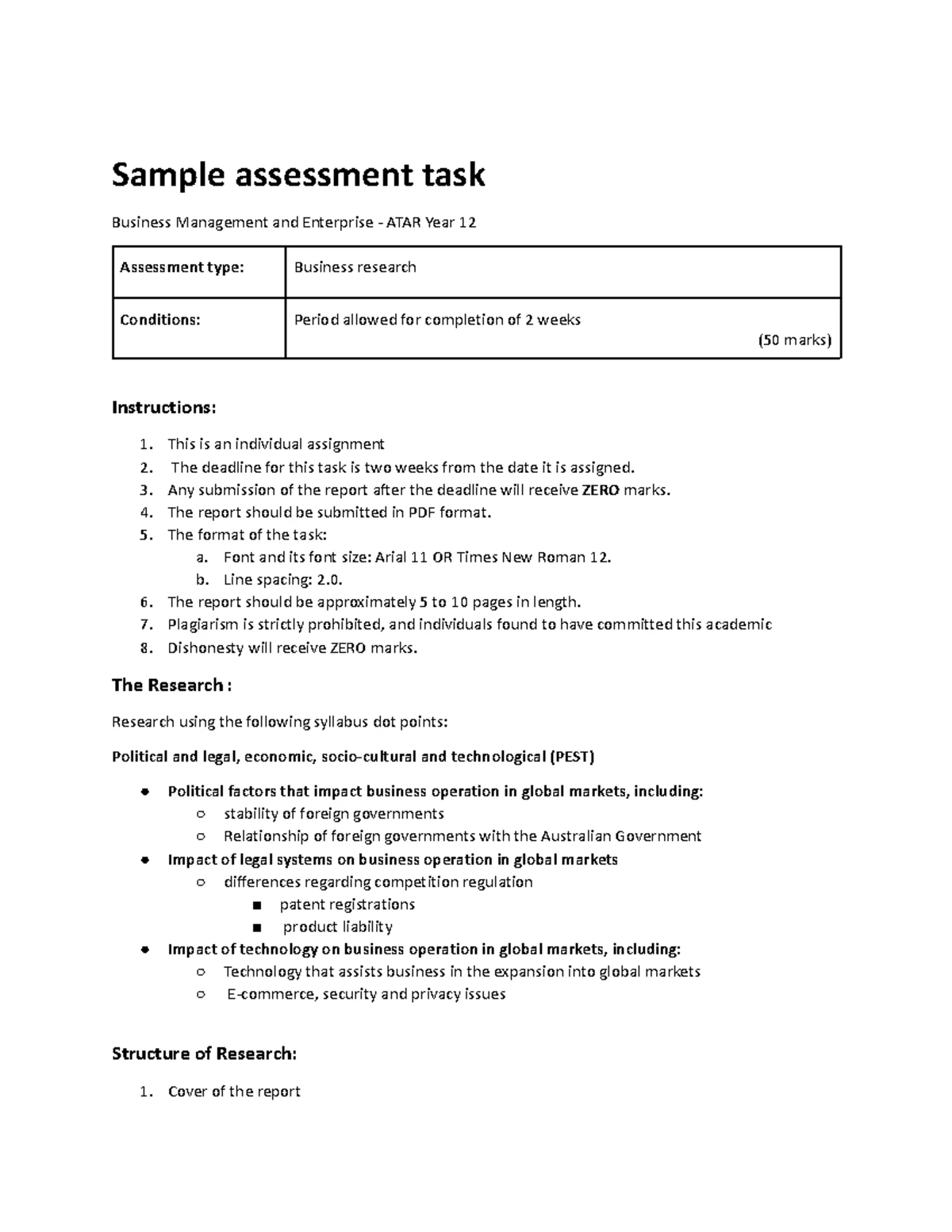 Business Research Assignment Task 1: Globalization Insights - WACE (Chp ...