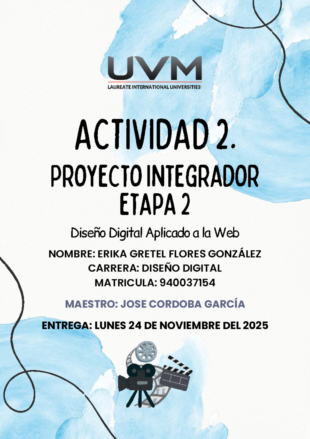 Actividad 6: Diseño Digital Aplicado a la Web - Proyecto Integrador ...
