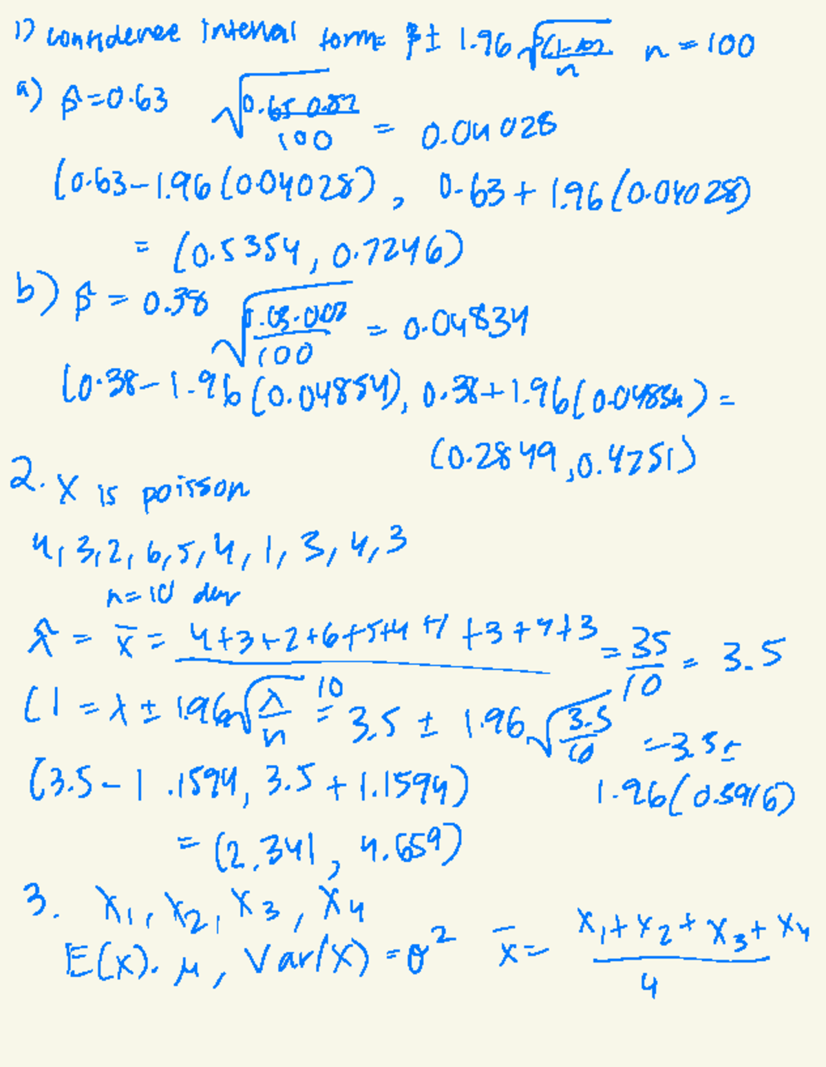 HW 11 - Confidence Intervals and Poisson Distribution Analysis - Studocu