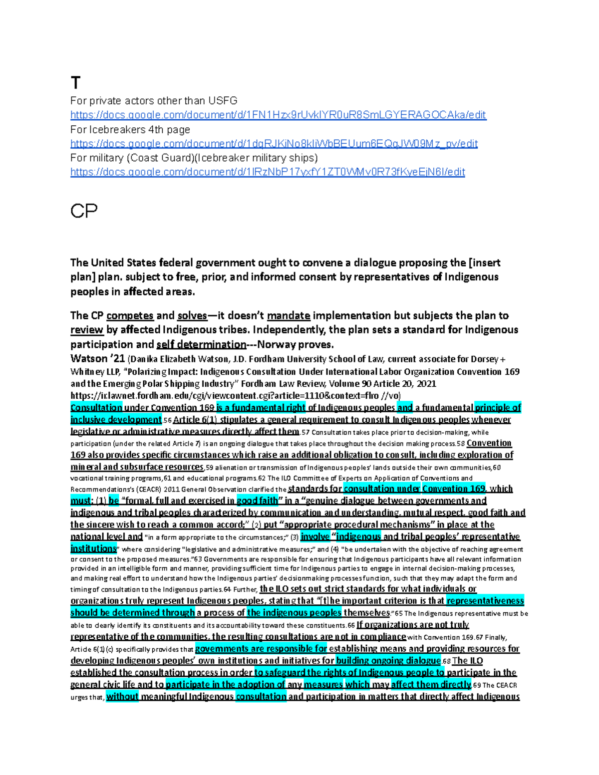 NEG 2025-2026 - Aff Cases for Johnson Set: Indigenous Consultation ...