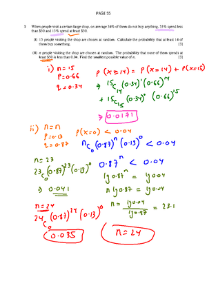 Probablity Notes - !