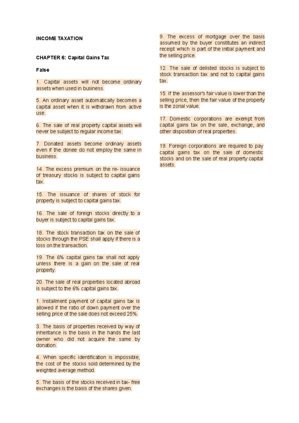 In Tax T F 6-10.docx - INTAXXXXXXXXXXXXXXXXXXXxxxx - INCOME TAXATION ...