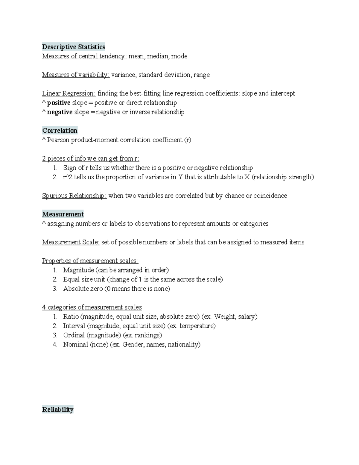 Reliability and Validity in Research Methods (PSY 101 Lecture Notes ...