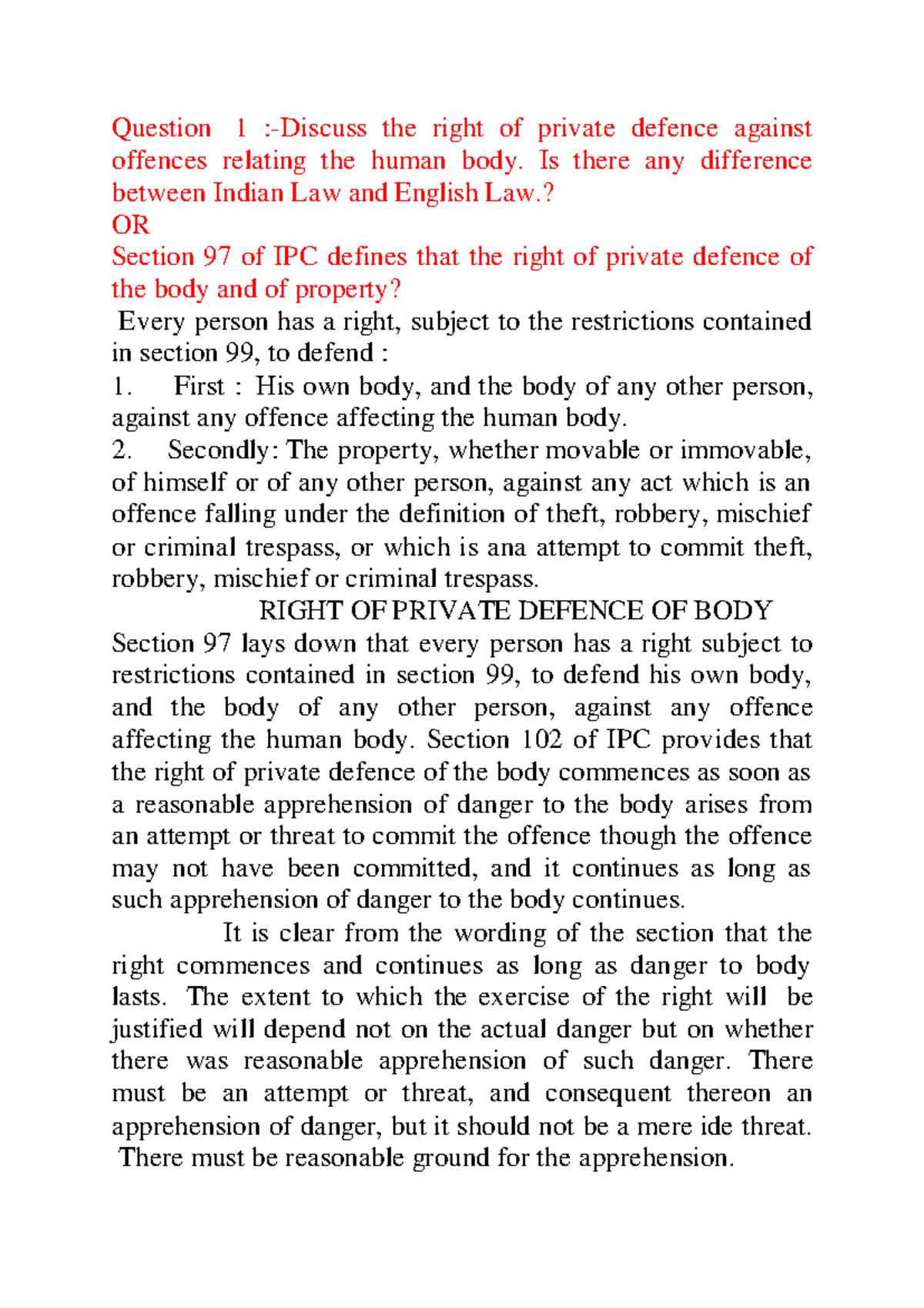 IPC 4TH SEM - Notes for 4th and 5 th semester of course BA LLB ...