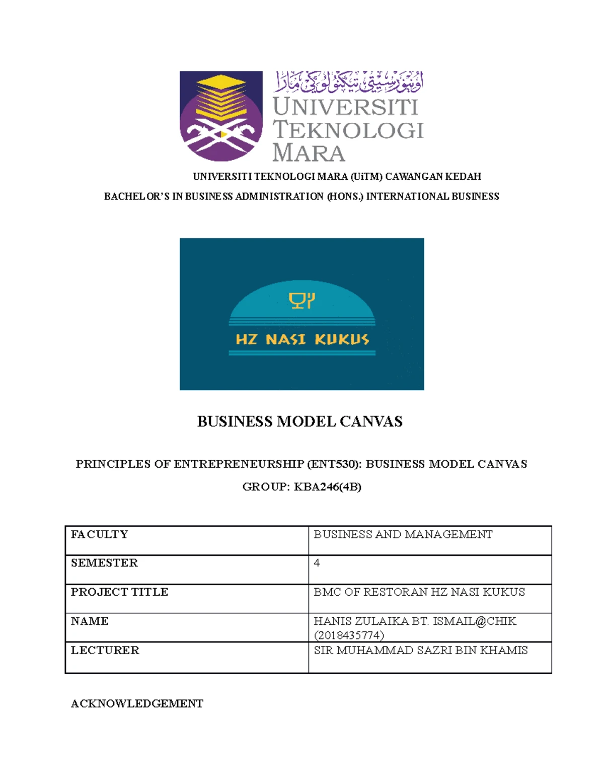 ENT530 Case Study: Business Analysis of He & She Coffee - Studocu