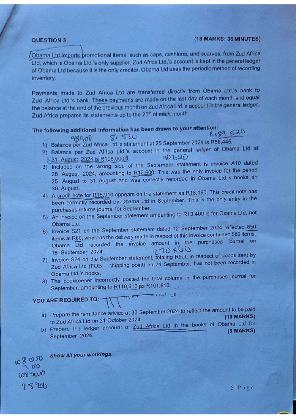 FIA Term Test 2025: Past Question Paper for Practice - Studocu