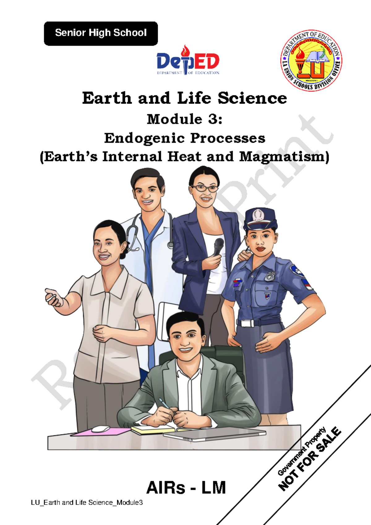 Earth and Life Science M3: Understanding Endogenic Processes - Studocu