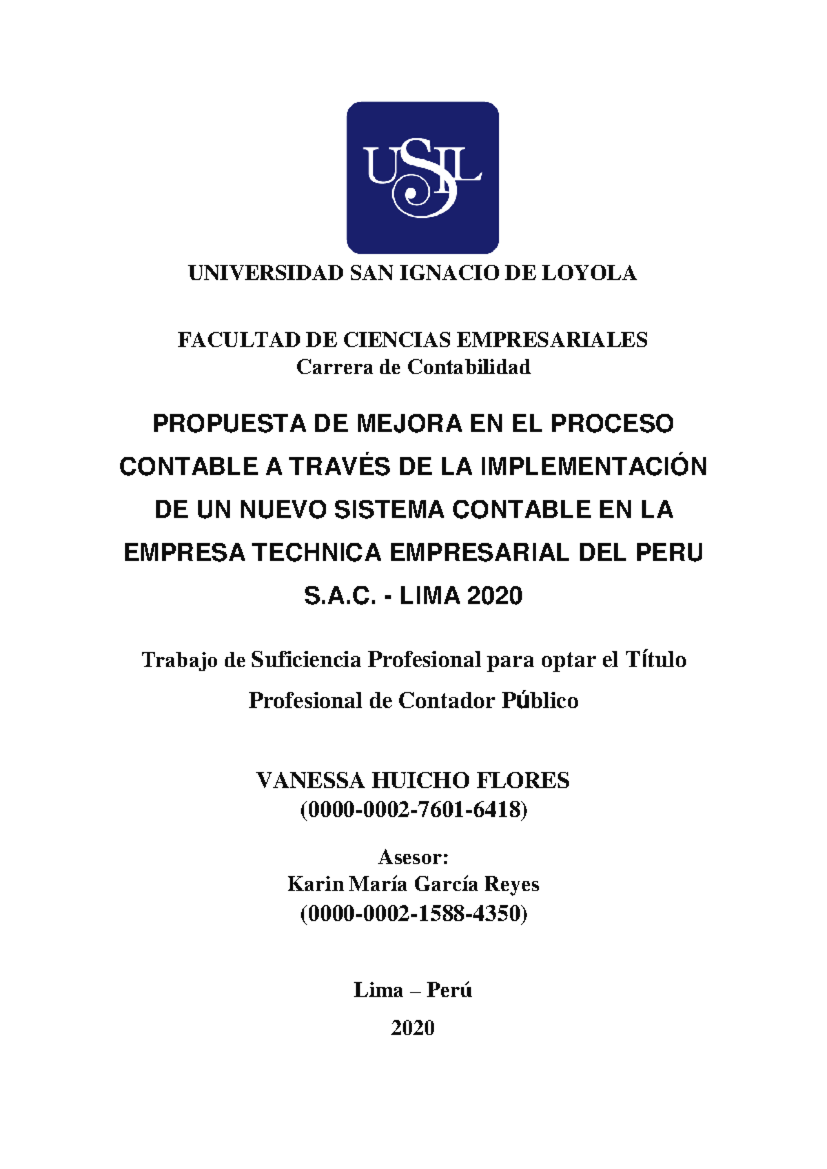 Propuesta de Mejora Contable en la Empresa TECHNICA EMPRESARIAL DEL ...