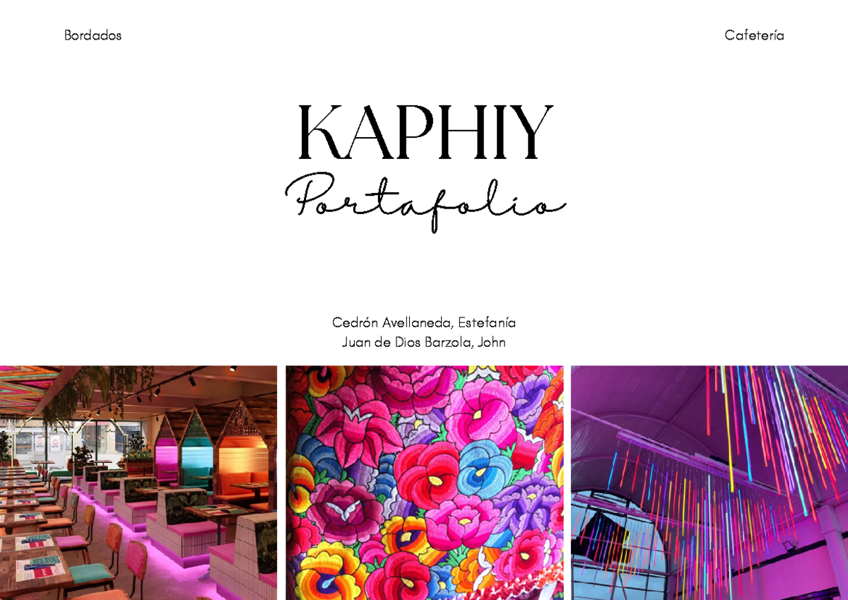 Proyectos de Diseño de Interiores: Bordados Cafetería - Portafolio - Document Preview