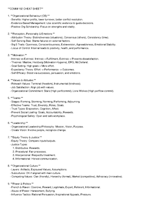 COMM290 Summary Notes - ... - 1- If we decrease an objective ...