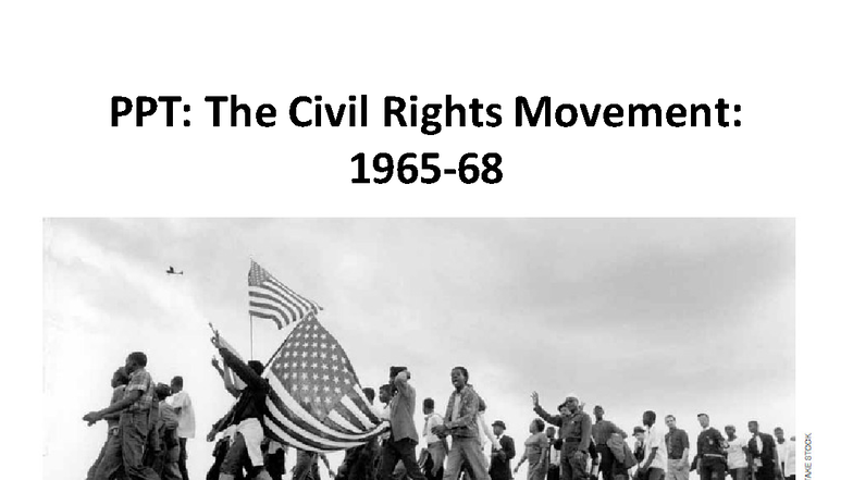 Civil Rights Movement: Nonviolent Resistance & Black Power (HIST 101 ...