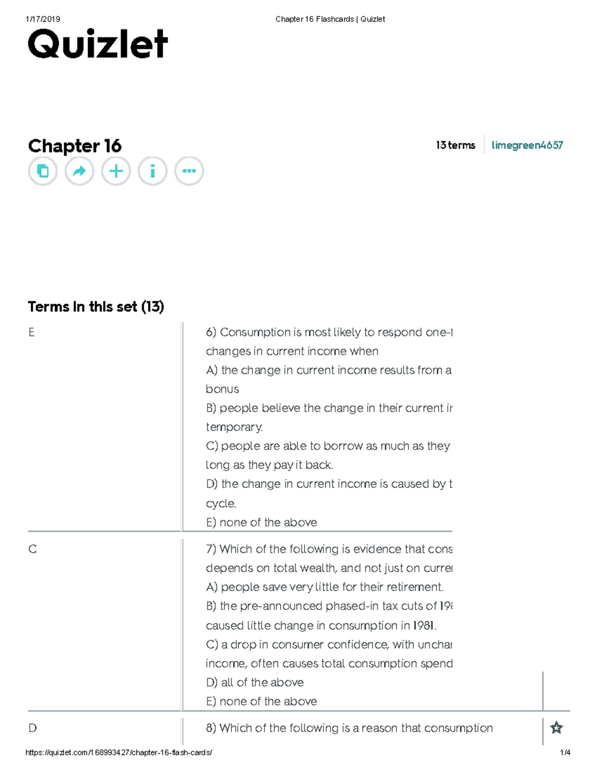 Chapter 16 Quizlet Flashcards for Exam Preparation - Studocu