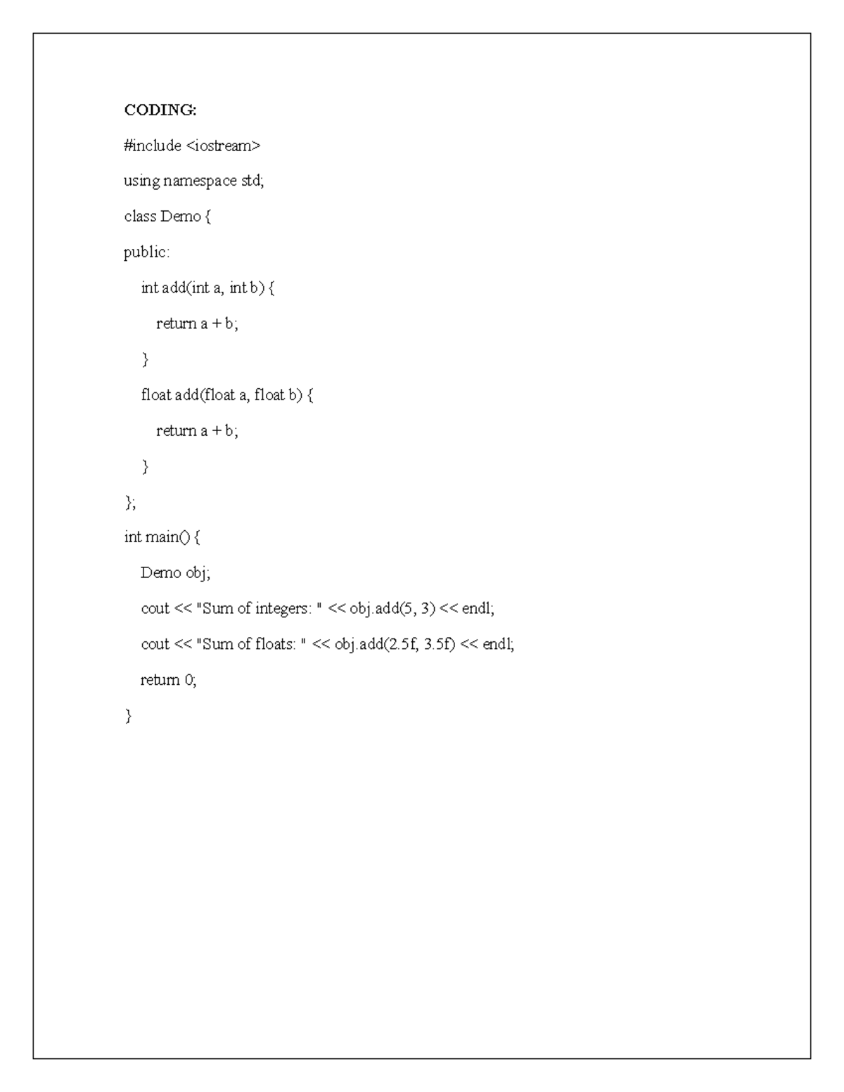 C++ Rec Print: Class and Function Implementation Notes - Studocu