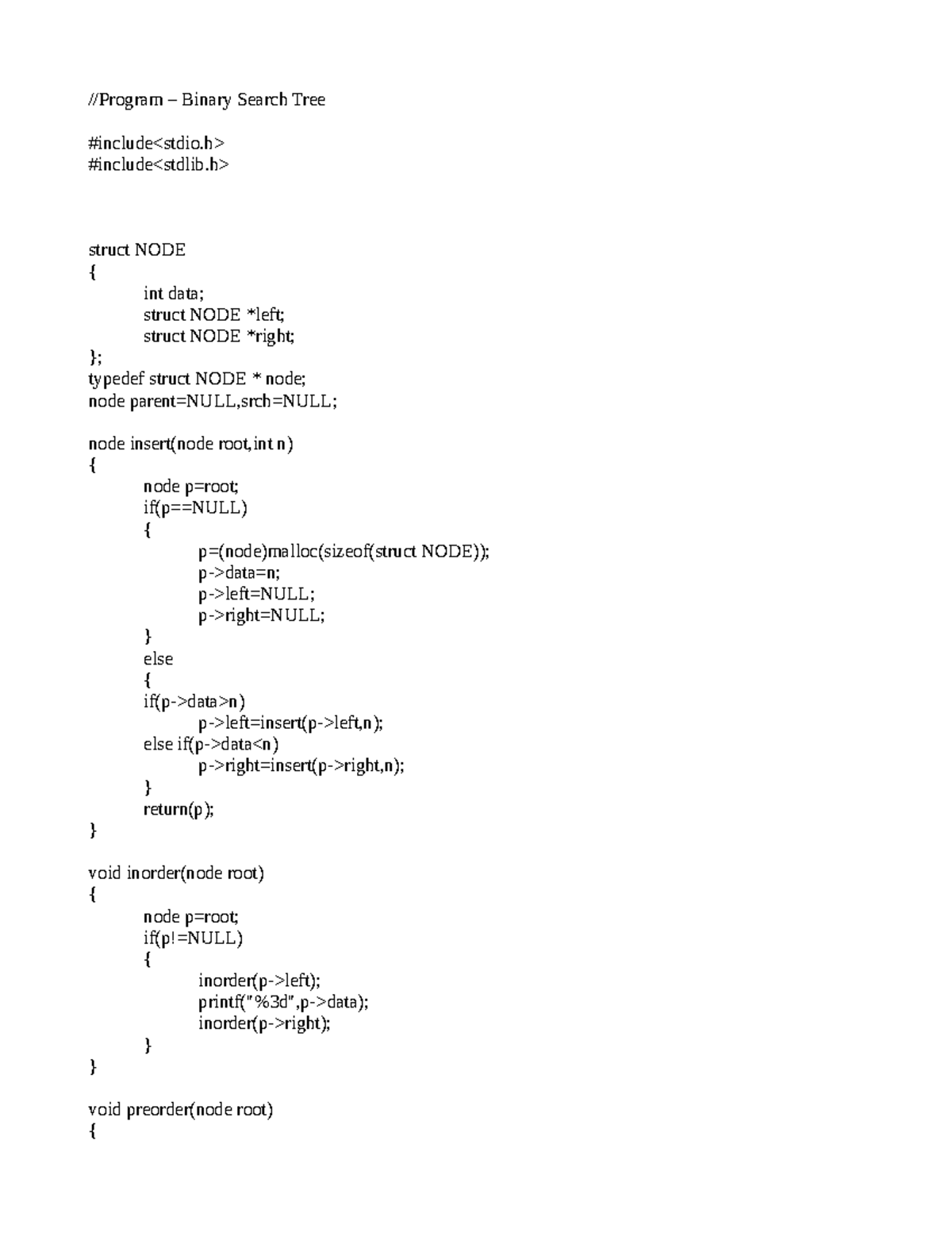 BST - Binary Search Tree-DS-Notes - //Program – Binary Search Tree # ...