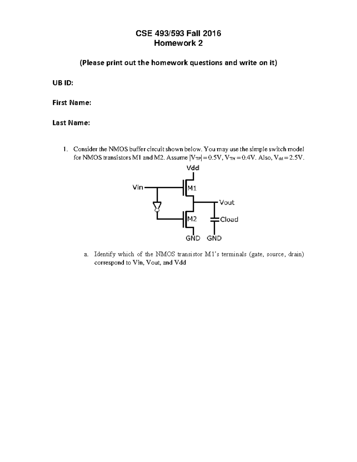 CSE493 Fall 2016 Homework Assignment 2 - Q&A Solutions - Studocu