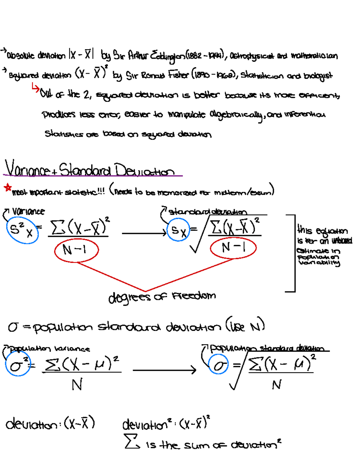 Week 3 (W) Psyc1010: Understanding Absolute and Squared Deviation - Studocu