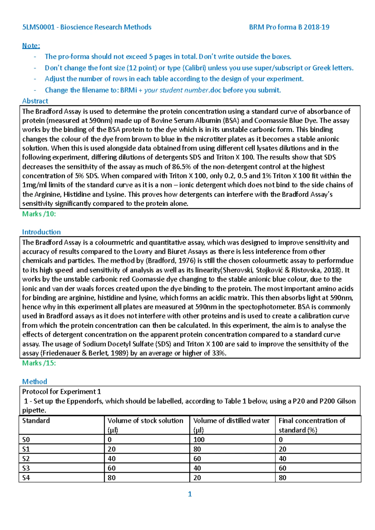 BRM Proforma B Write-up of BRMP2-3 - 5LMS0001 - Bioscience Research ...