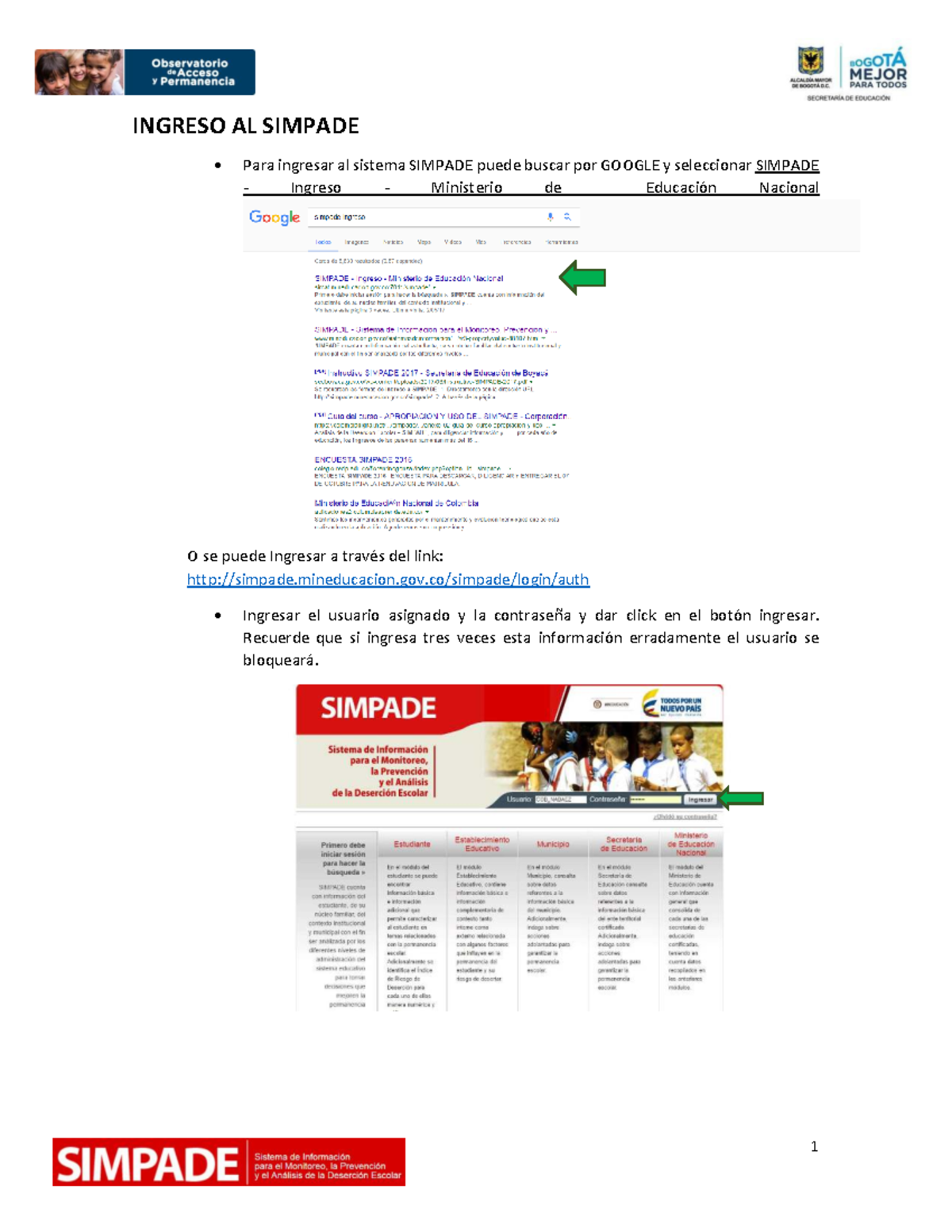 Guía de Ingreso y Edición de Estudiantes en SIMPADE - 1 Estudiantes 0 ...