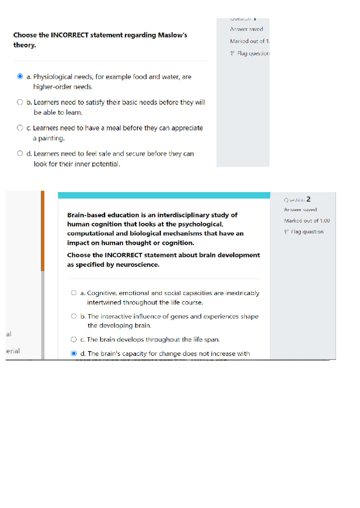Assignment 4 Review: Examining Incorrect Statements in PED - Studocu