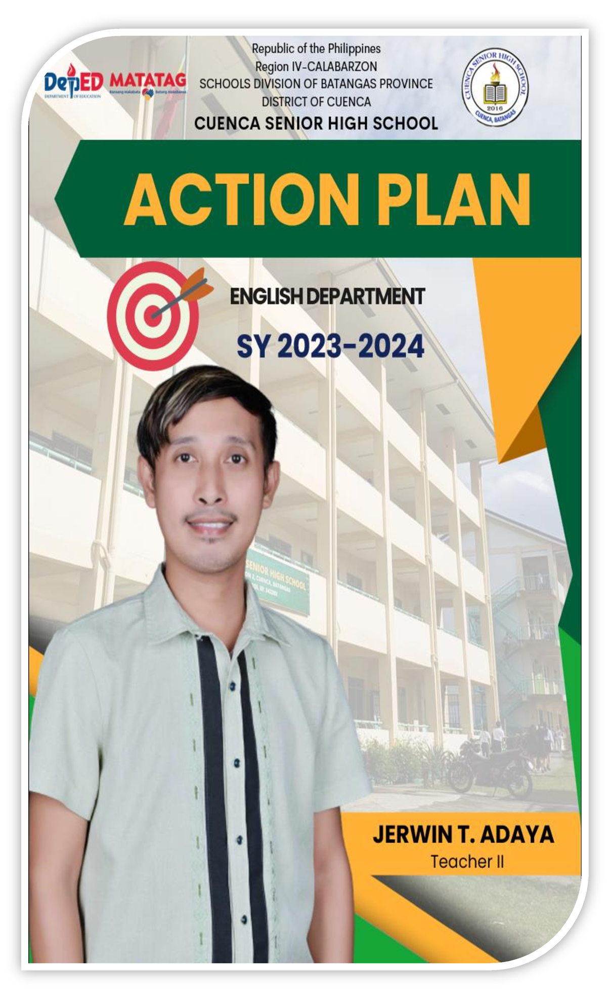 Action PLAN Implementation PLAN - Republic of the Philippines ...