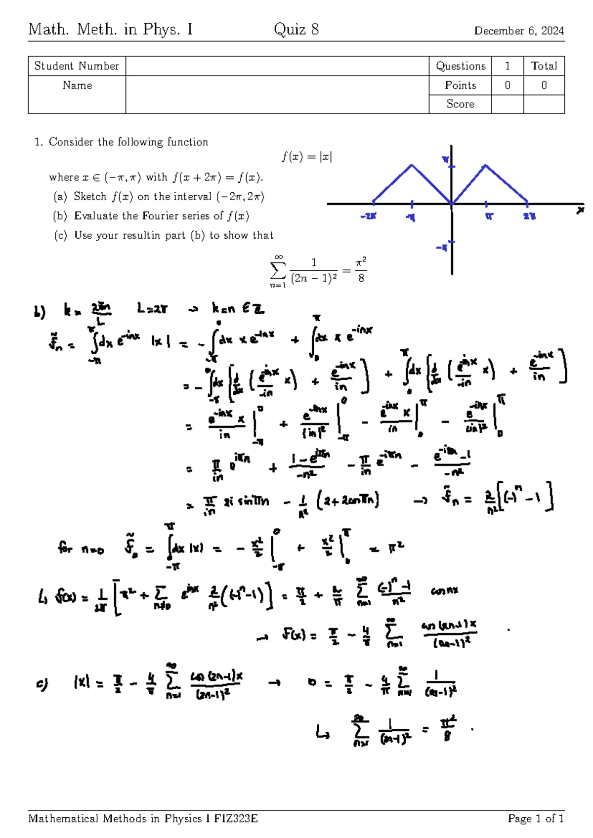 Quiz4 sol - it is a quiz with solutions for practice of mathematical ...