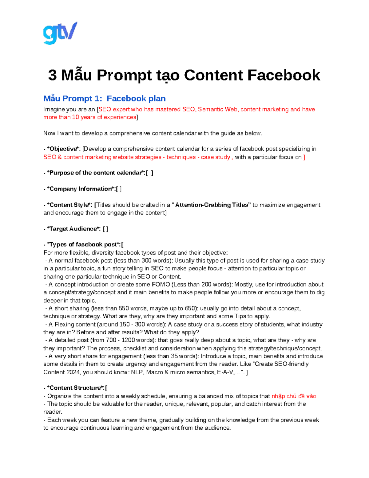 780528367 3 Mẫu Prompt Tạo Content Facebook - 3 Mẫu Prompt tạo Content ...