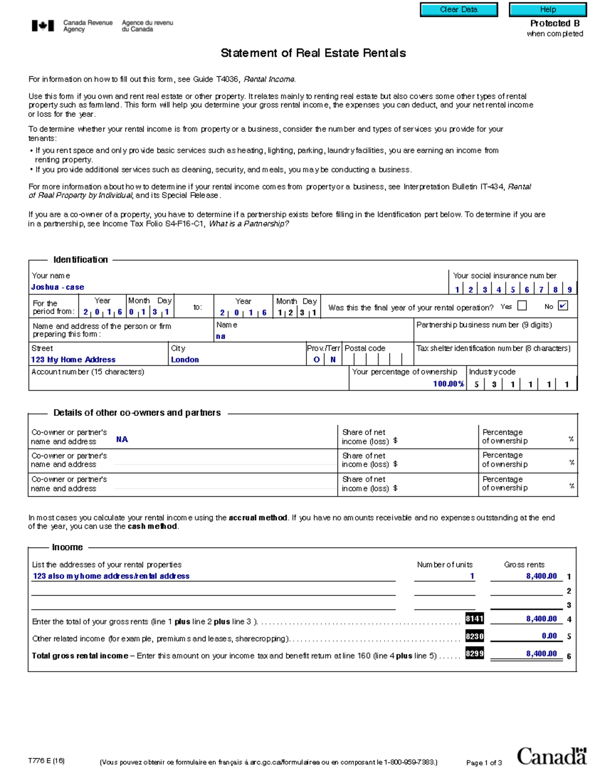 FINA 1025 Solution to PPT rental case - Protected B when completed ...