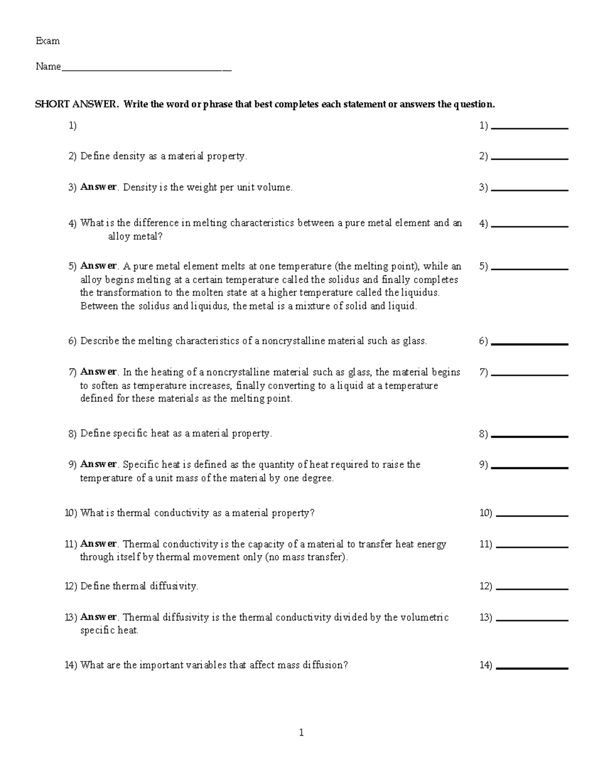 ENGR 101 - Knowledge Check: Short Answer Questions - Studocu
