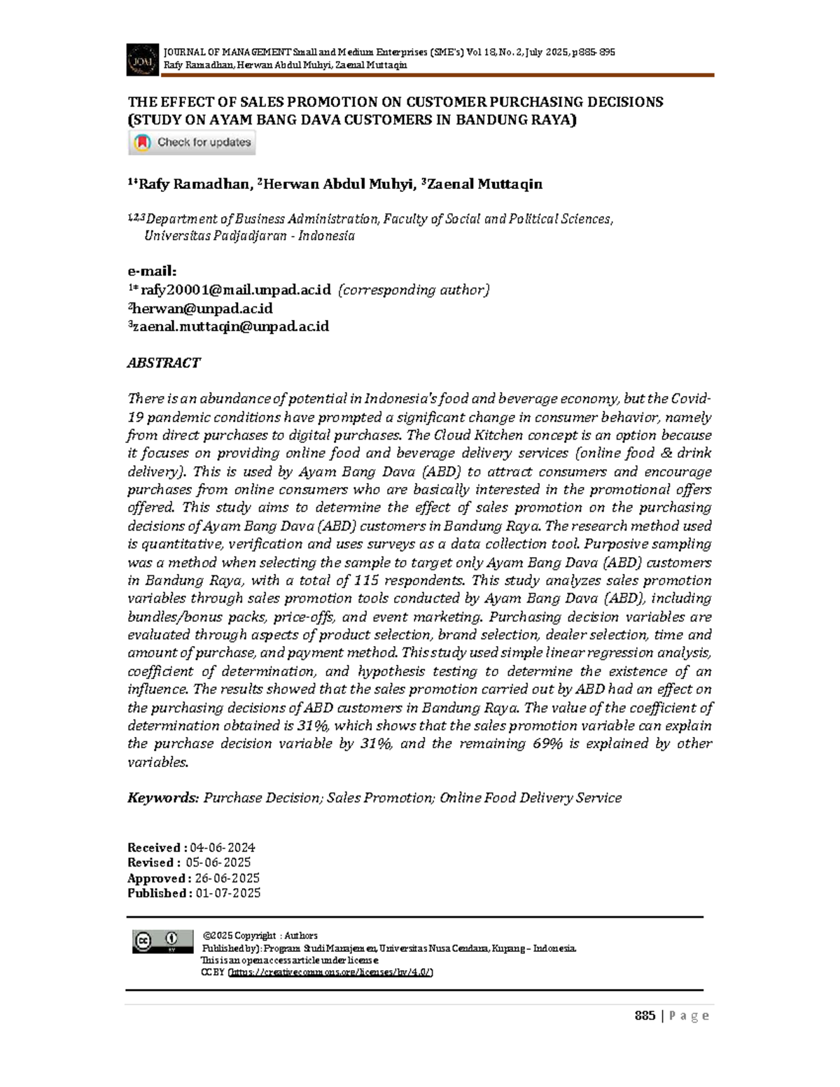 The Effect of Sales Promotion on Customer Purchase Decisions: A Study ...