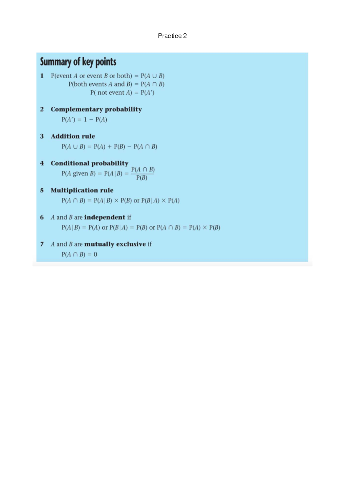 Probability Concepts and Venn Diagrams - PS - Studocu