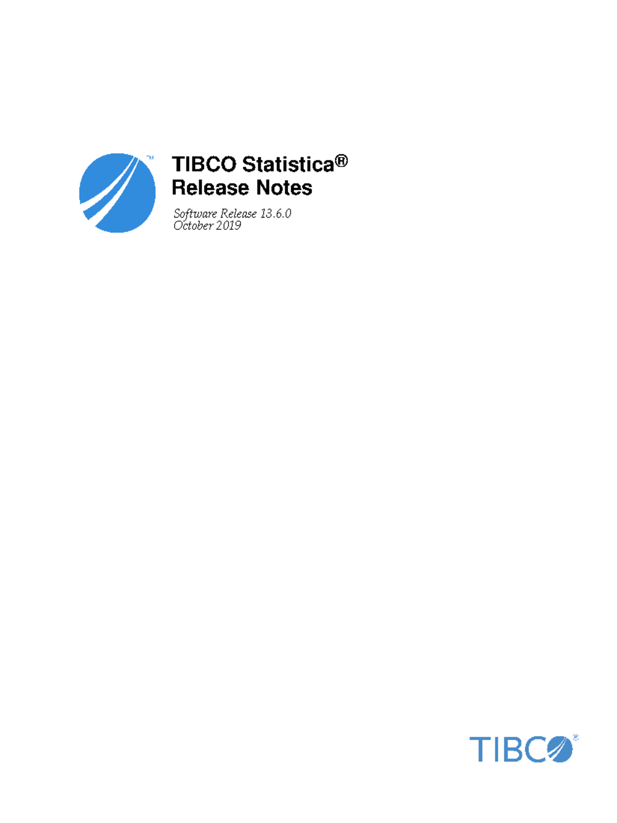 TIB stat 13 - Statistica application for research part 1 - TIBCO ...