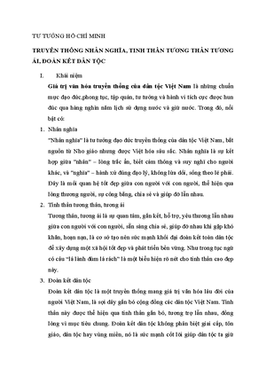 [Solved] C s hnh thnh t tng h ch minh ci no quyt nh nht - tư tưởng hcm ...