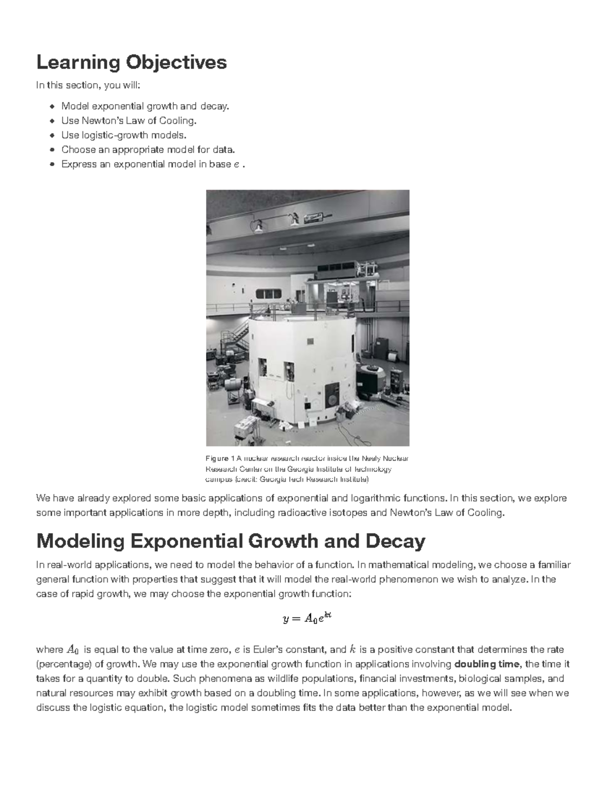 Exponential Growth and Decay Concepts - Precalculus 2e - Studocu