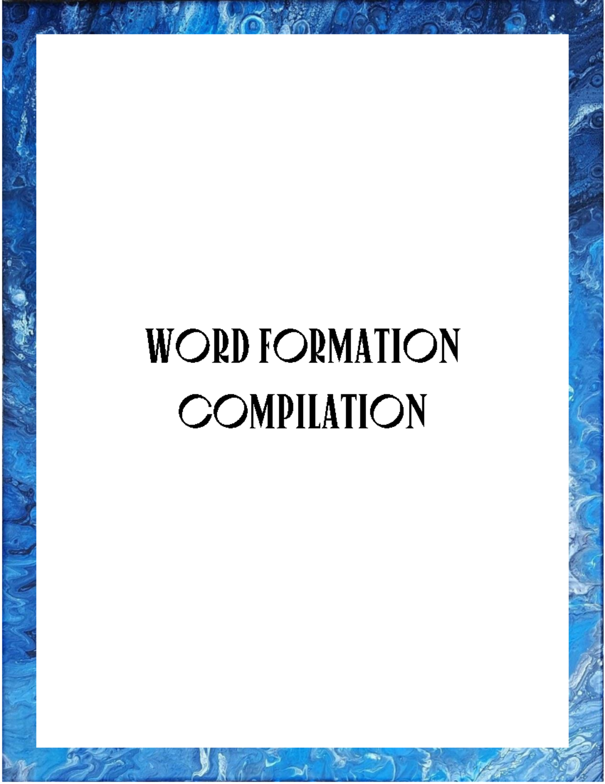 Word Formation Exercises: 1000 Questions (ENG 101) - Studocu