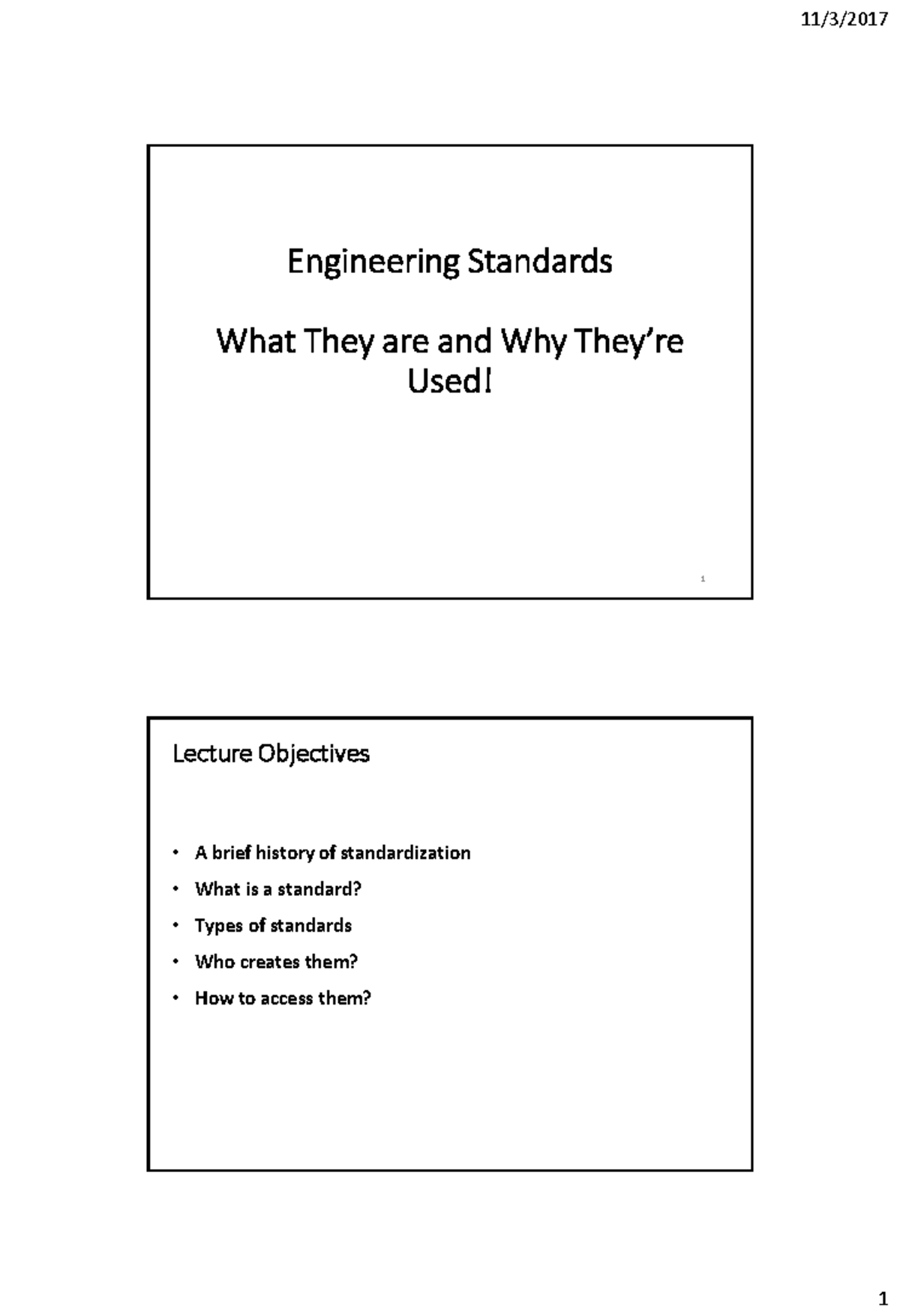 ENR 3001: Understanding Engineering Standards and Their Importance ...