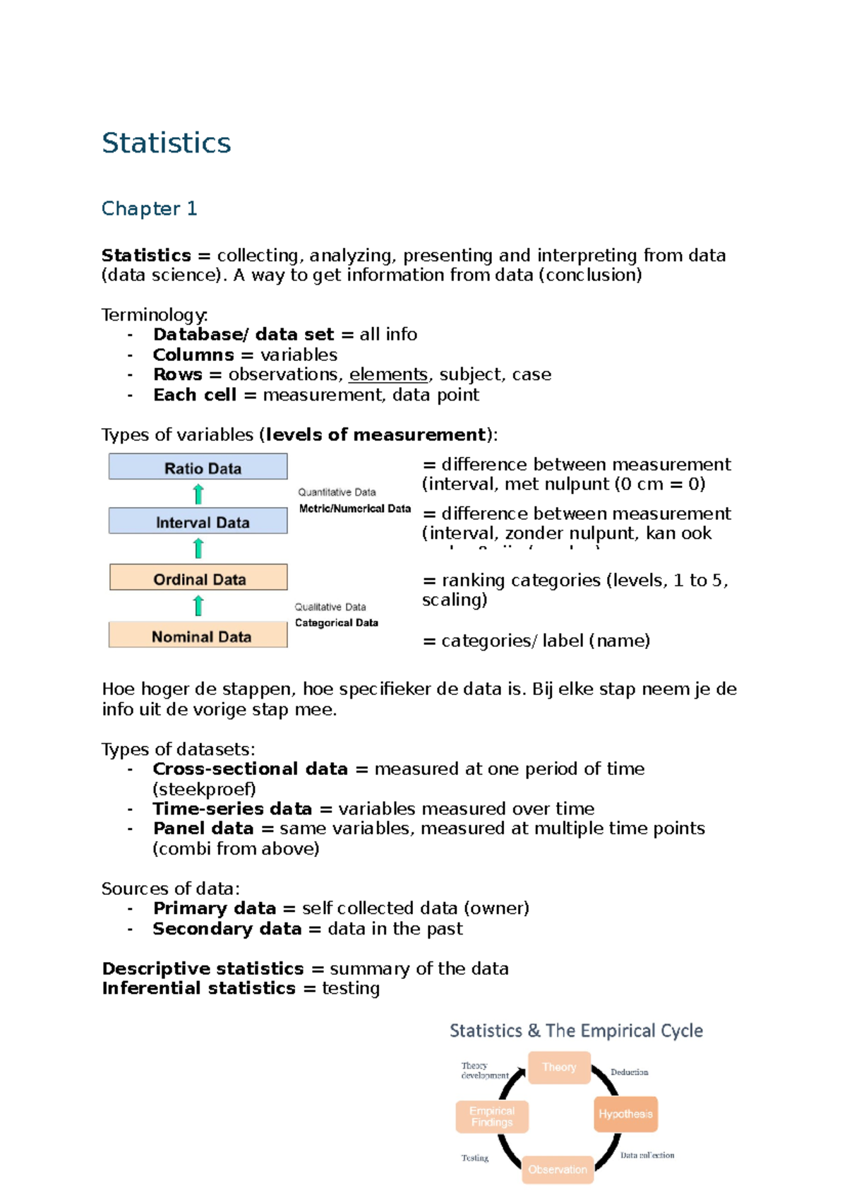 Statistics Summary: Key Concepts and Methods for Understanding Data ...