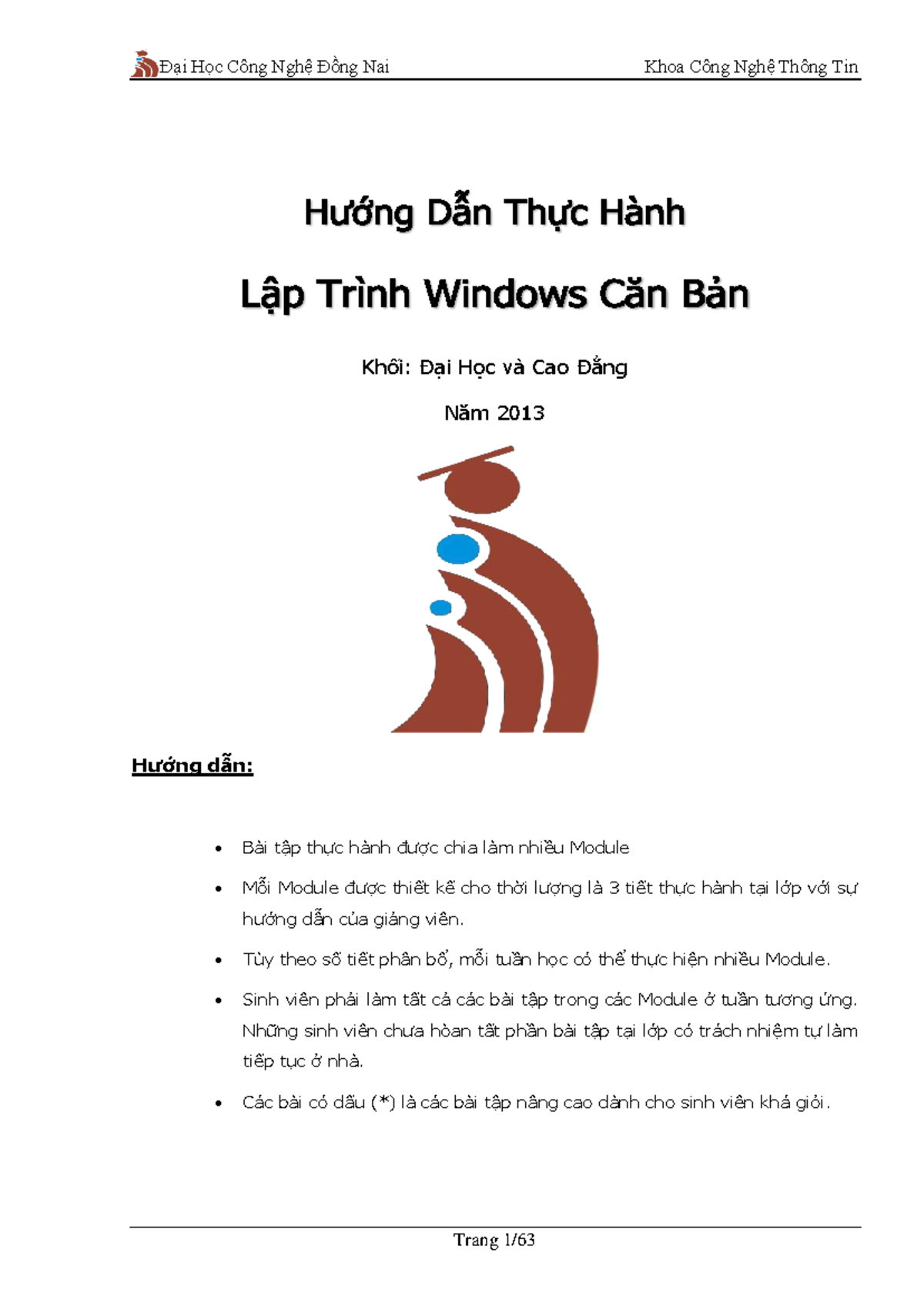 Bai Tap LT Windows 1(C#2010 ) - Khối: Đại Học và Cao Đẳng Năm 20 13 ...