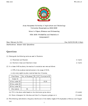 Probability Notes 1715624076 - Random variable variable whose values ...