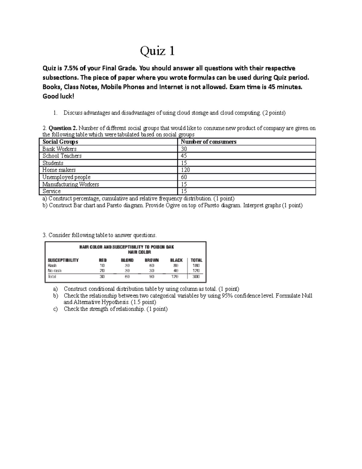 Quiz 1 - Section B - Cloud Storage and Consumer Analysis - Studocu