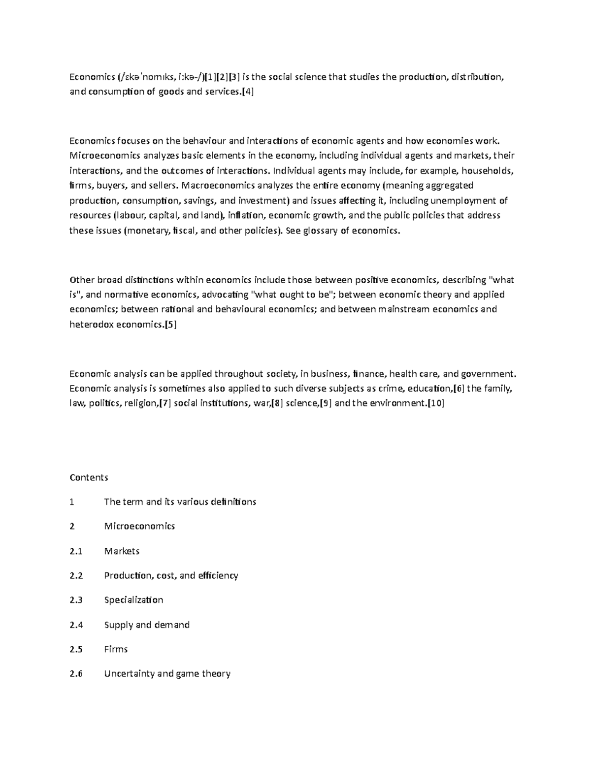 Lecture 6 - Introduction to Demand and Supply - 26-01-2019 - Economics ...