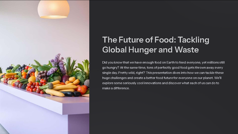 Innovative Solutions to Global Hunger & Food Waste: A Presentation ...