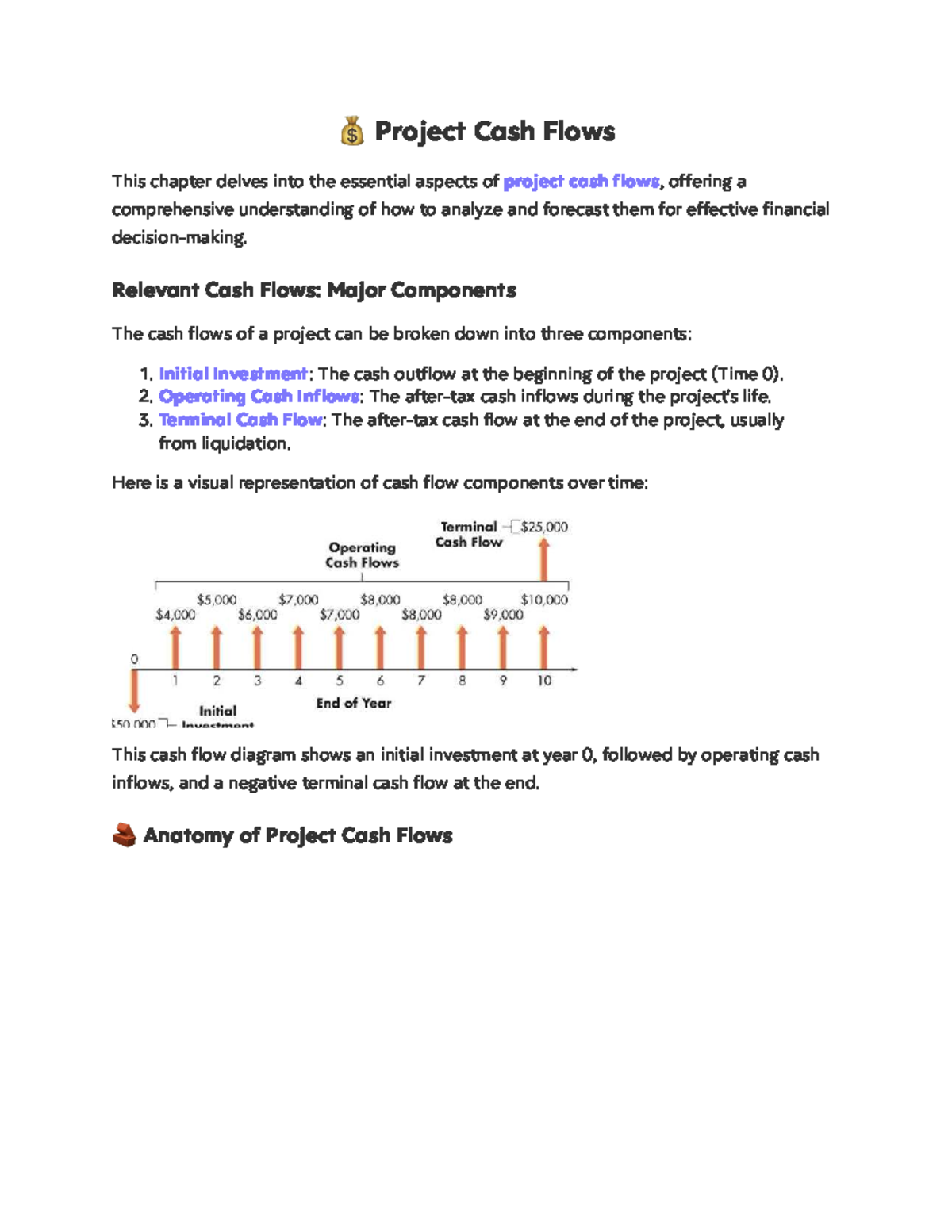 Project Cash Flows and Analysis Essentials (FIN 301) - Studocu