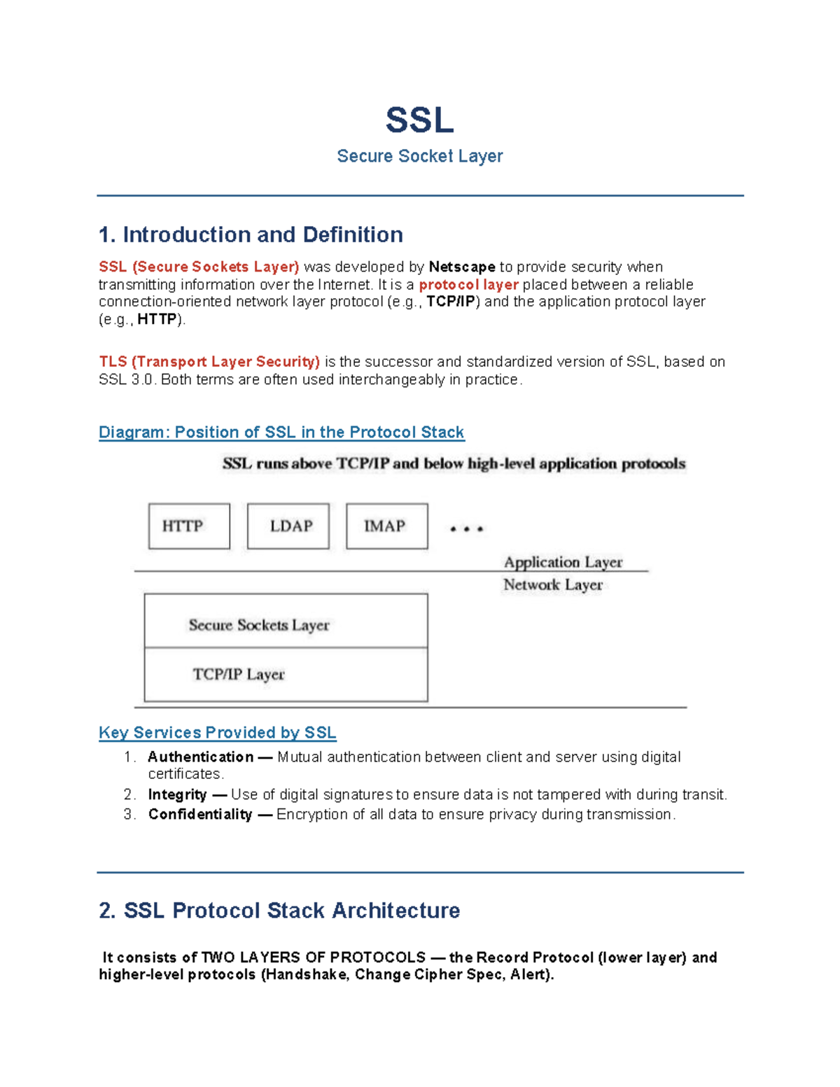 SSL Network Security 2: Understanding Secure Socket Layer Protocols ...