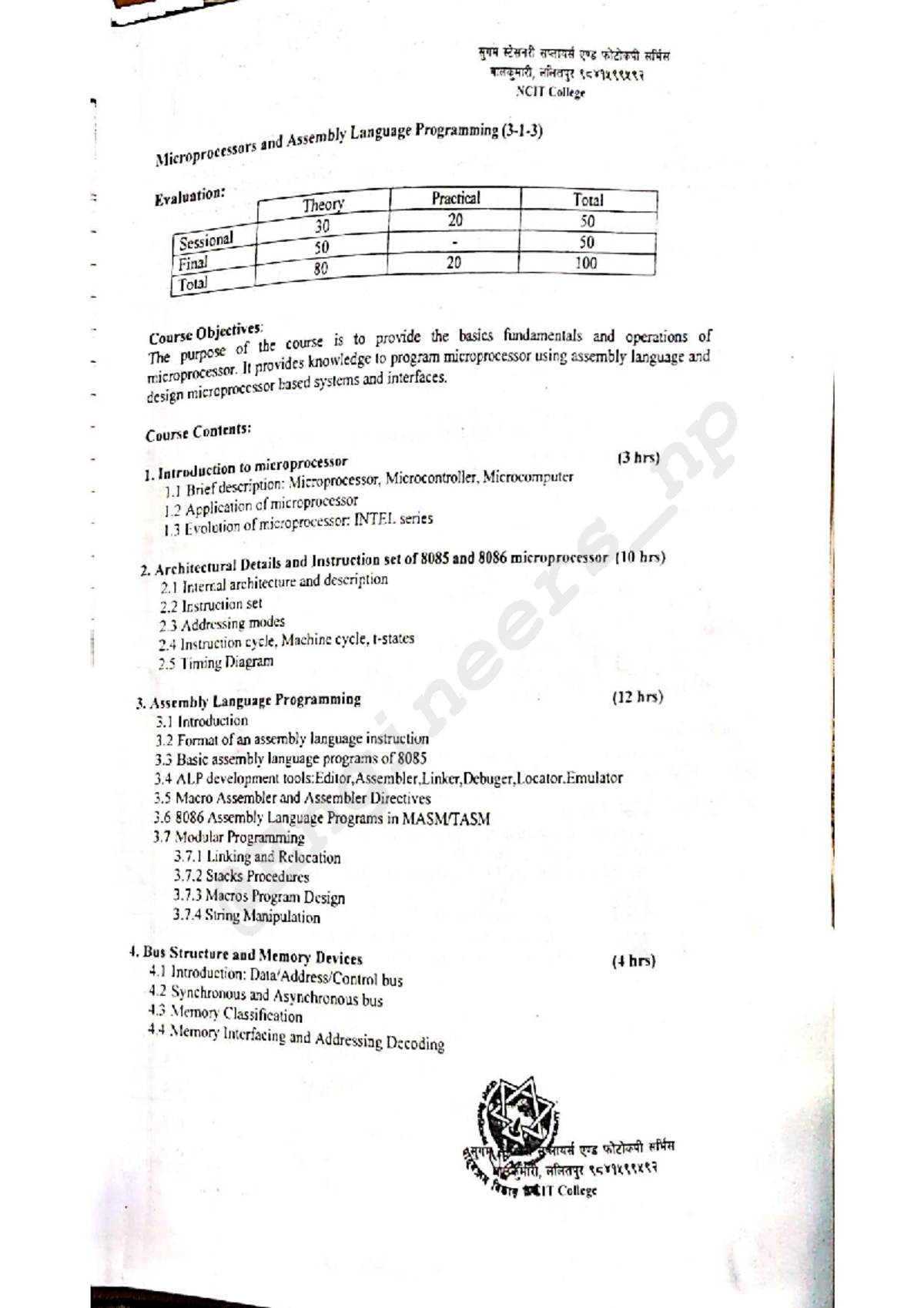 Microprocessor and ALP Notes (CS101) - Studocu