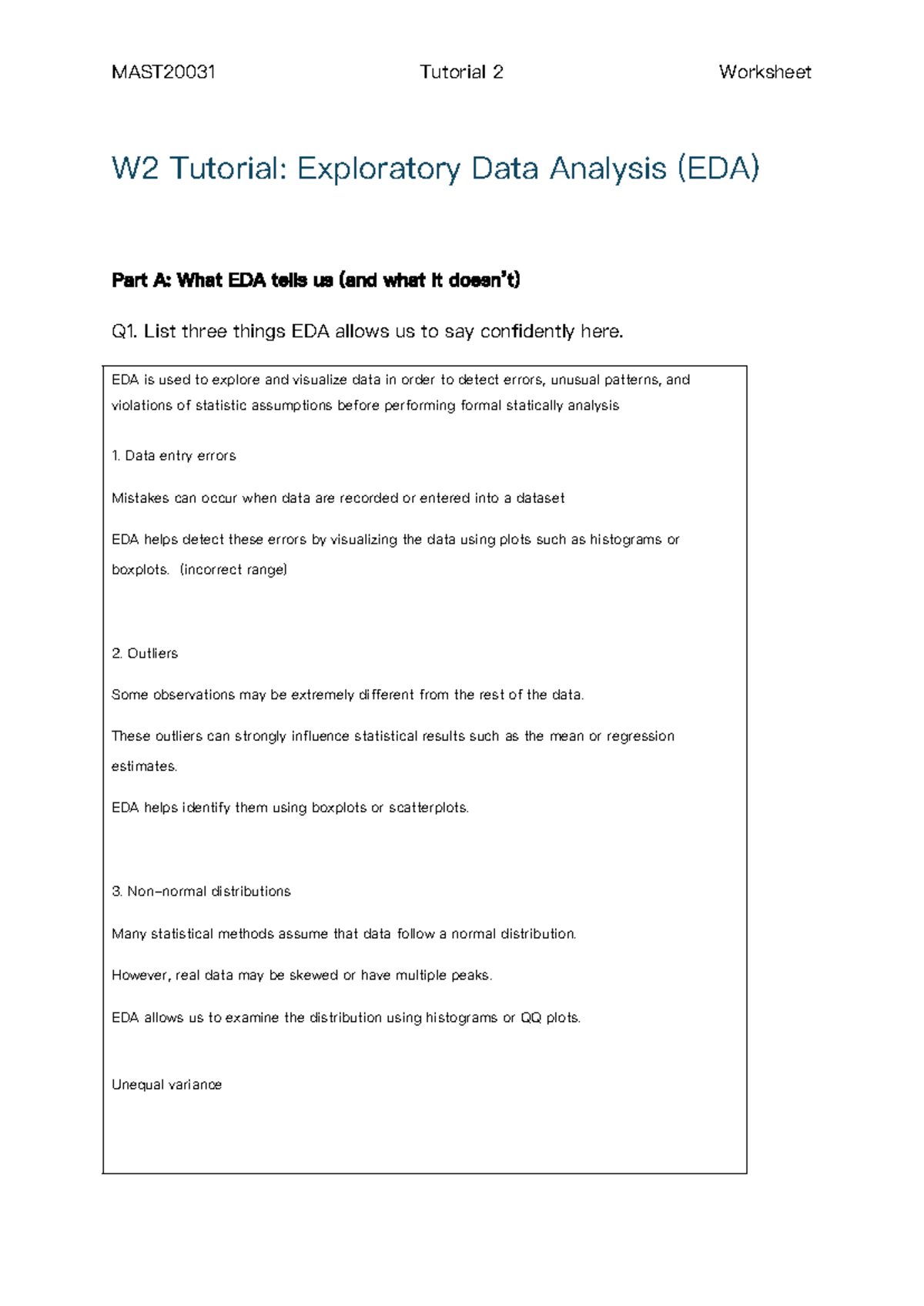 MAST20031 Tutorial 2 Worksheet: Exploratory Data Analysis (EDA ...