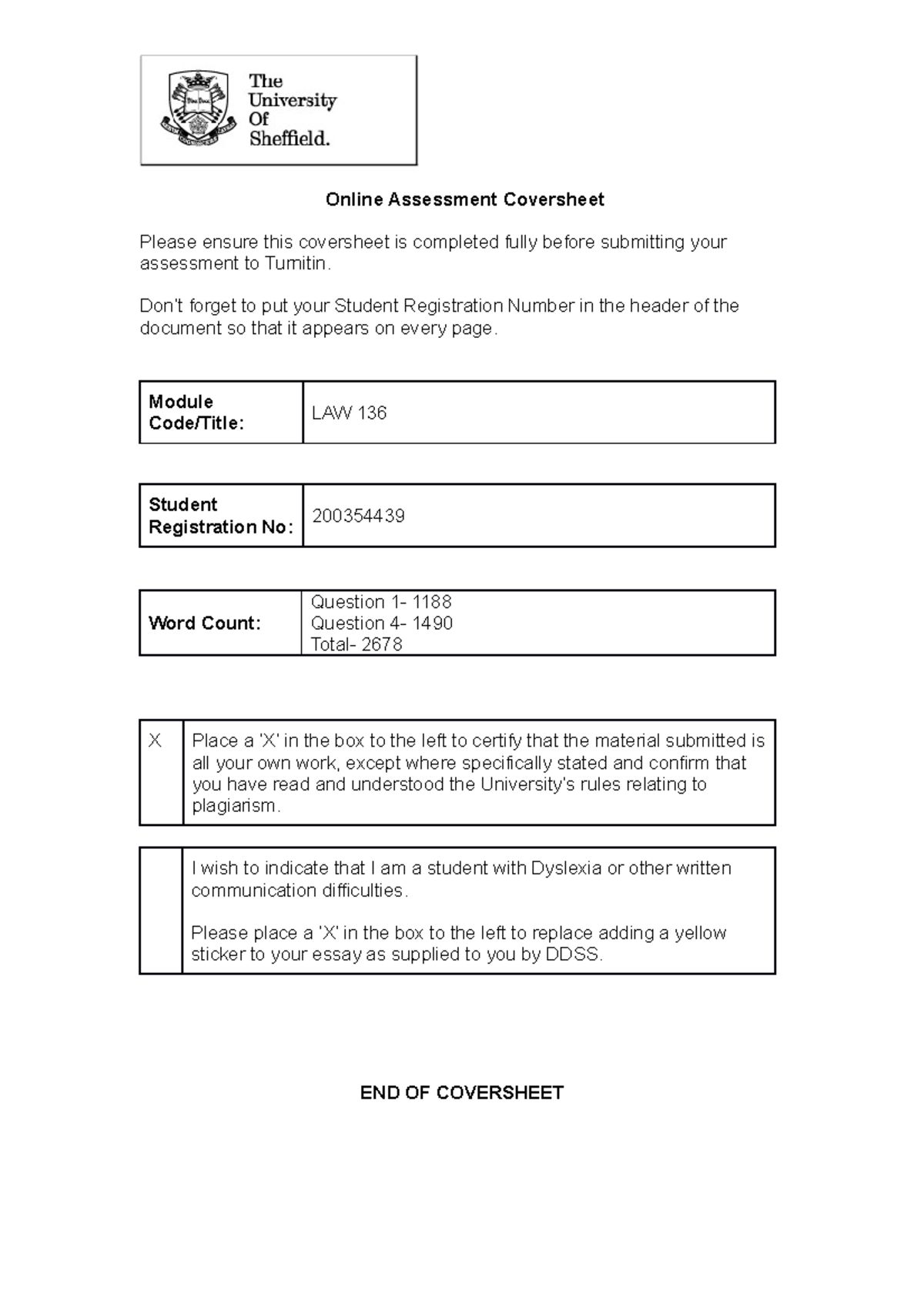 LAW 136 Assessment on Contracts and Tort Claims Analysis - Studocu