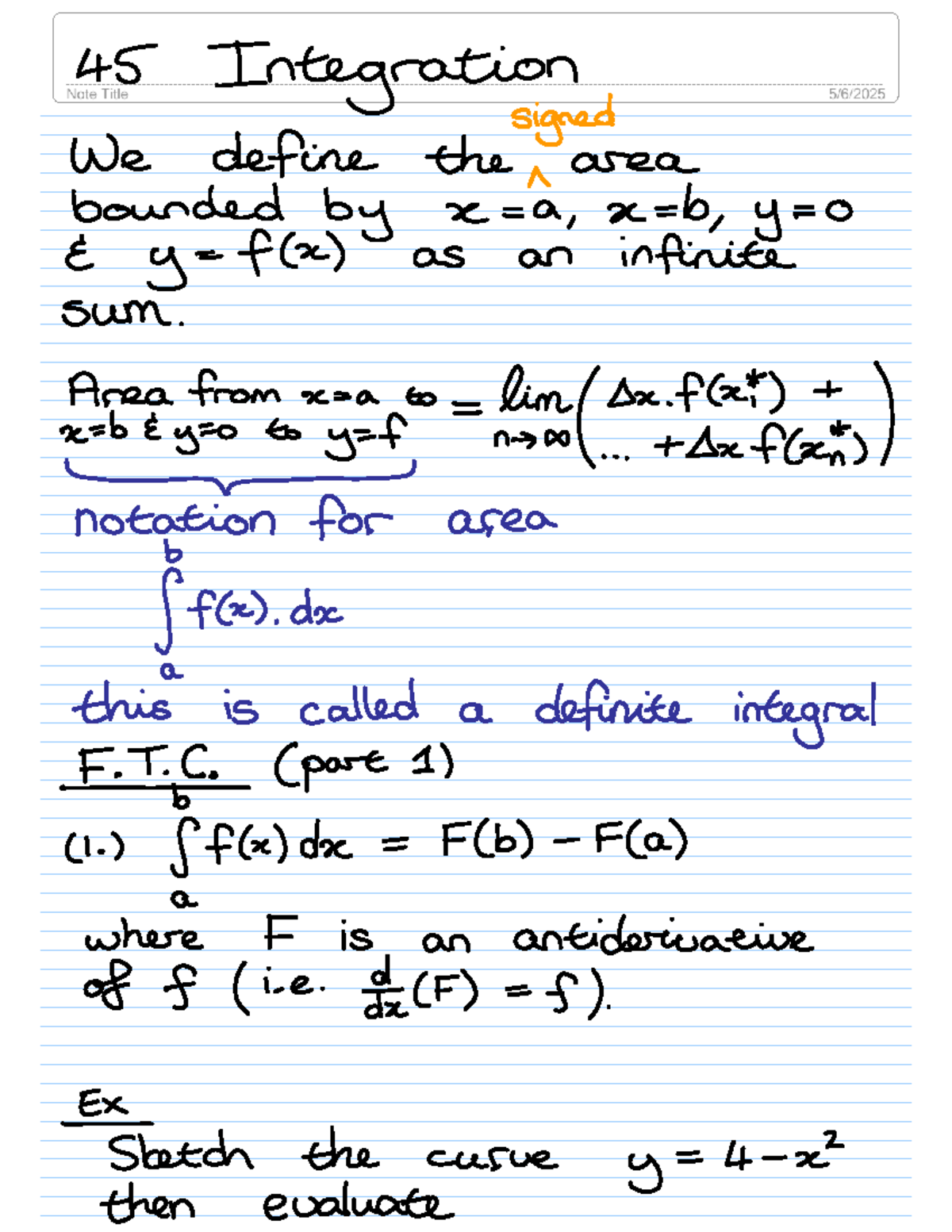45%20Integrationm - notes,examples n question papers - Note Title 45 ...