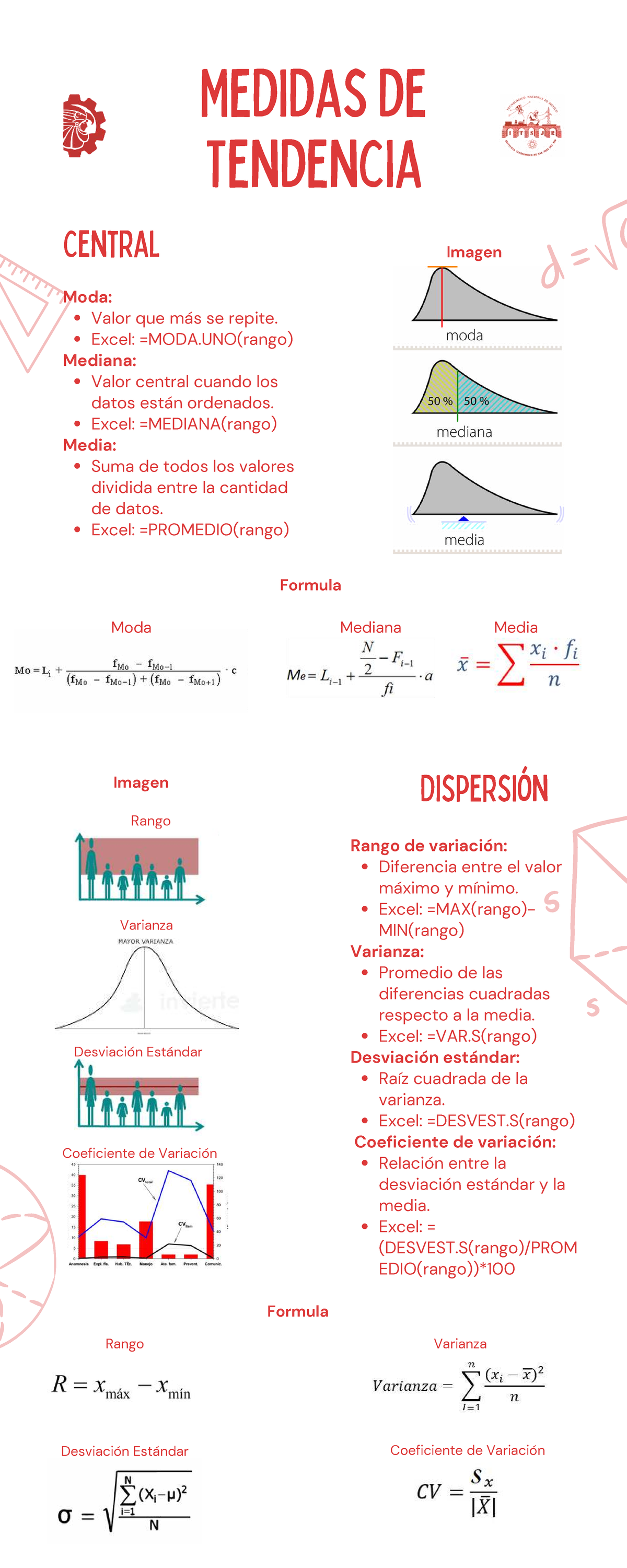 Guía de Medidas de Tendencia y Dispersión en Estadística - Document Preview